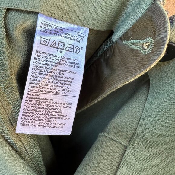 Banana Republic Sage Green Sloan Legging Bi-Stretch Ankle Pants Size 4 NWT - Picture 8 of 16